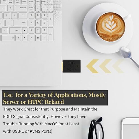 4K HDMI EDID محاكي العبور محول مقرنة HDMI دمية التوصيل لشاشة الكمبيوتر جهاز عرض الفيديو الفاصل التبديل KVM موسع AV استقبال 3840x2160 @ 60 هرتز 1P in Saudi Arabia