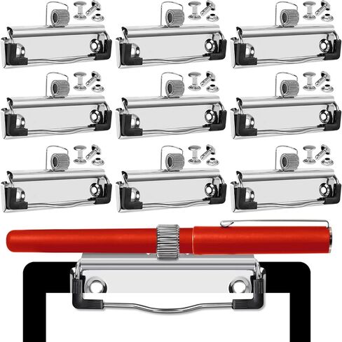 14 حزمة من مشابك الحافظة، أجزاء بديلة لمشابك الحافظة، 3.94 بوصة، أجهزة الحافظة مع المسامير المعدنية، أجهزة مشبك الحافظة مع قبضة مطاطية وفتحة تعليق in Kuwait