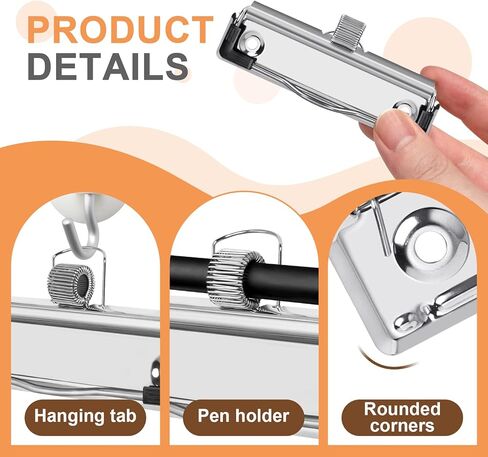 14 حزمة من مشابك الحافظة، أجزاء بديلة لمشابك الحافظة، 3.94 بوصة، أجهزة الحافظة مع المسامير المعدنية، أجهزة مشبك الحافظة مع قبضة مطاطية وفتحة تعليق in Kuwait