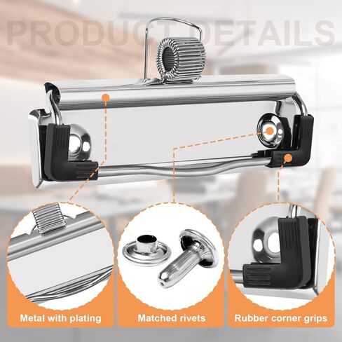 14 حزمة من مشابك الحافظة، أجزاء بديلة لمشابك الحافظة، 3.94 بوصة، أجهزة الحافظة مع المسامير المعدنية، أجهزة مشبك الحافظة مع قبضة مطاطية وفتحة تعليق in Kuwait