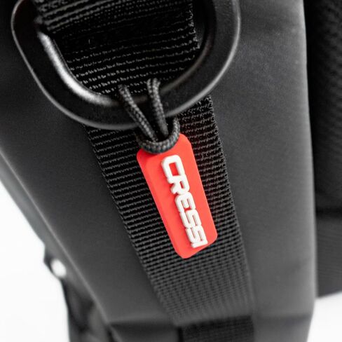 Cressi Waterproof Backpack - Watertight Zipper, Padded Shoulder, and Back Strap- Designed for Fixing to D-Rings on iSUP Boards - Spidy Dry: Designed in Italy,Black in Saudi Arabia