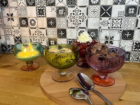 Paddywax Scented Candles Vintage Glass Aura Collection Soy Wax Blend 2-Wick Candle, 6-Ounce, Tobacco Patchouli in Saudi Arabia