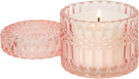 شركة ليوبين | عنبر زعفران | مسح | مجموعة حفلات الديسكو | 6 أونصة | وقت الحرق 35 ساعة | صنع لضبط المزاج | مصنوع من شمع الصويا الطبيعي والزيوت العطرية in Kuwait