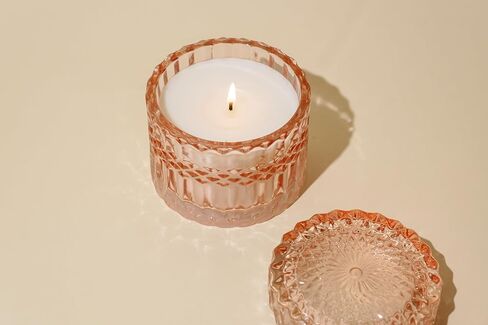 شركة ليوبين | عنبر زعفران | مسح | مجموعة حفلات الديسكو | 6 أونصة | وقت الحرق 35 ساعة | صنع لضبط المزاج | مصنوع من شمع الصويا الطبيعي والزيوت العطرية in Kuwait