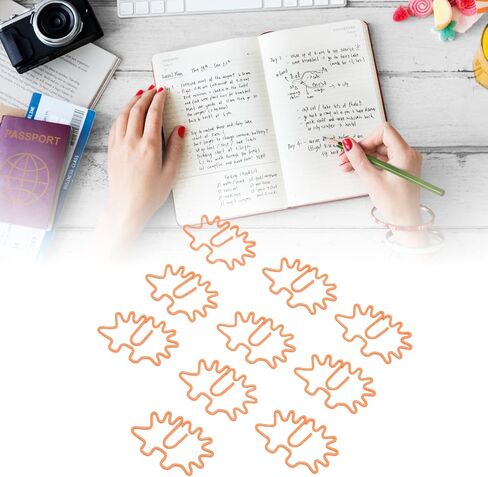 Paper Clips Metal Stationery Invoice Paper Paper Clips,100pcs Paper Clips Portable Mini Cute Hedgehog Form Rust Proof Electroplated Metal Paper Clips for File Classification in Saudi Arabia