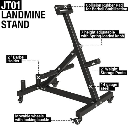 حامل مرفق على شكل حرف T للحديد، حامل ضغط الفايكنج مع تخزين الوزن والعجلات، مرفق منصة على شكل حرف T، ملحقات تدريب القوة الأساسية، معدات مرفق ضغط الكتف in Kuwait