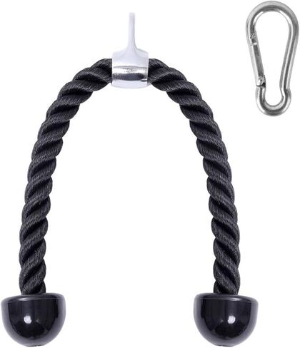 Universal Long Cap Tricep Rope Cable Attachment 27 Inch Nylon Pull Down Rope Cable Attachment for Muscle Strength, Tricep Rope Cable Attachment for Gym in Kuwait