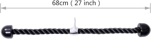Universal Long Cap Tricep Rope Cable Attachment 27 Inch Nylon Pull Down Rope Cable Attachment for Muscle Strength, Tricep Rope Cable Attachment for Gym in Kuwait