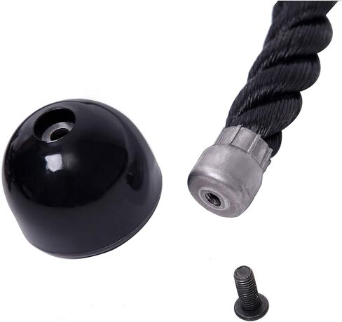 Universal Long Cap Tricep Rope Cable Attachment 27 Inch Nylon Pull Down Rope Cable Attachment for Muscle Strength, Tricep Rope Cable Attachment for Gym in Kuwait
