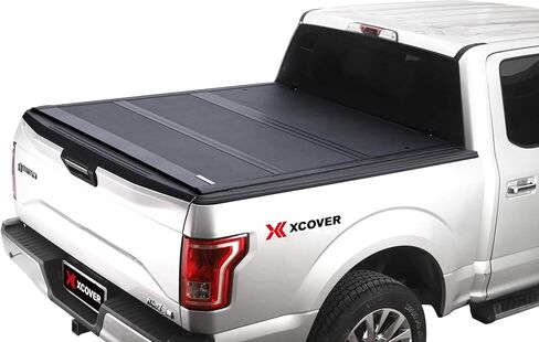 Xcover Low Profile Hard Folding Truck Bed Tonneau Cover, Compatible with 2014-2021 Toyota Tundra Pickup 5.5 Ft Bed in Saudi Arabia