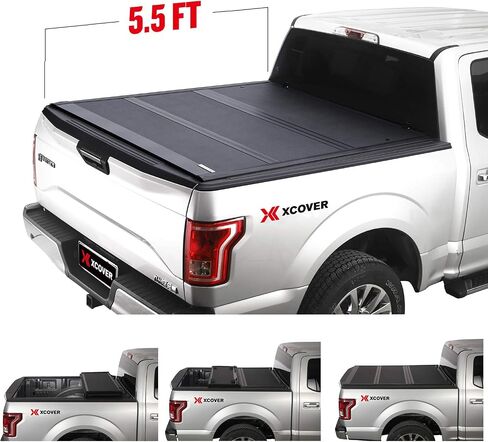 Xcover Low Profile Hard Folding Truck Bed Tonneau Cover, Compatible with 2014-2021 Toyota Tundra Pickup 5.5 Ft Bed in Saudi Arabia