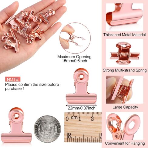 200 Pieces Metal Clips Hinge Clips 0.87 Inch Small Bull Binder for Office, School, Paper, Photos, Picture, Maps, Poster, Drawings, Art Work, Papers, Clipboard, Price Tag (Black) in Saudi Arabia