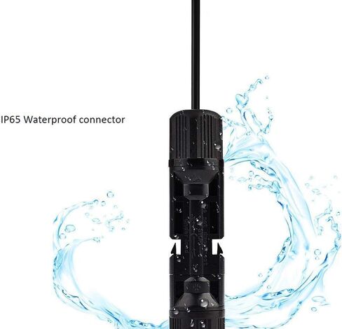 موصلات الألواح الشمسية 10AWG متوافقة مع موصل الطاقة الشمسية MC-4 لمحول SAE سلك كابل تمديد PV لمجموعة شاحن بطارية الألواح الشمسية RV Caravan مع محولين عكسيين من SAE إلى SAE in Kuwait
