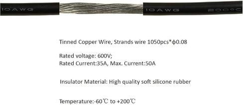 موصلات الألواح الشمسية 10AWG متوافقة مع موصل الطاقة الشمسية MC-4 لمحول SAE سلك كابل تمديد PV لمجموعة شاحن بطارية الألواح الشمسية RV Caravan مع محولين عكسيين من SAE إلى SAE in Kuwait