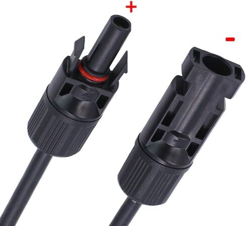 موصلات الألواح الشمسية 10AWG متوافقة مع موصل الطاقة الشمسية MC-4 لمحول SAE سلك كابل تمديد PV لمجموعة شاحن بطارية الألواح الشمسية RV Caravan مع محولين عكسيين من SAE إلى SAE in Kuwait