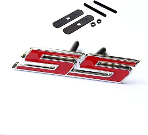 Yoaoo 1x OEM Grille Ss Emblem Badge 3D Compatible with Zl1 1LE Series Grill Red Frame Ss Red Line in Saudi Arabia