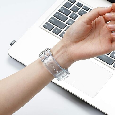 iiteeology Compatible with Apple Watch Band 38mm 40mm 41mm 42mm 44mm 45mm 49mm, Women Transparent Clear Soft Silicone Sports iWatch Band for Apple Watch Ultra 2/Ultra Series 9/8/7/6 in Saudi Arabia