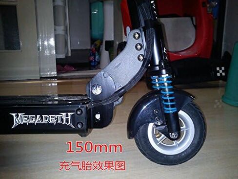 L-faster 150MM Scooter Inflation Wheel with Aluminium Alloy Hub 6" Pneumatic Tyre with Inner Tube Electric Scooter 6 Inch Pneumatic Tire (Black) in Saudi Arabia