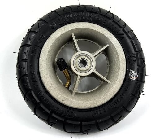 L-faster 150MM Scooter Inflation Wheel with Aluminium Alloy Hub 6" Pneumatic Tyre with Inner Tube Electric Scooter 6 Inch Pneumatic Tire (Black) in Saudi Arabia