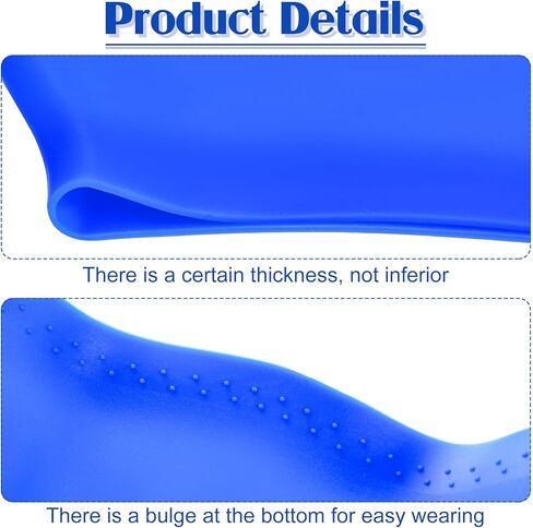 6 قطع من قبعات السباحة المصنوعة من السيليكون للشعر الطويل للجنسين، قبعة السباحة للفتيات، قبعة سباحة مقاومة للماء للضفائر والمجدل، شعر طويل سميك مجعد، الأطفال والنساء والرجال والأولاد، متعدد الألوان in Kuwait