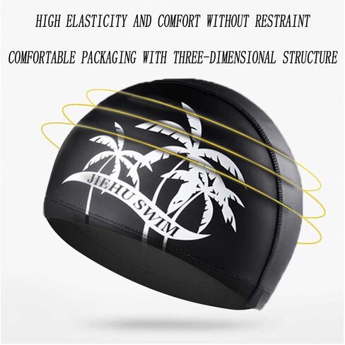 قبعات السباحة سيليكون الكبار قبعات السباحة للماء قبعة السباحة للشعر الطويل السميك قبعات الاستحمام تبقي شعرك جافًا للنساء والرجال لضفائر المجدل in Kuwait