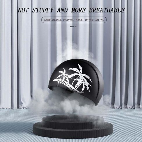 قبعات السباحة سيليكون الكبار قبعات السباحة للماء قبعة السباحة للشعر الطويل السميك قبعات الاستحمام تبقي شعرك جافًا للنساء والرجال لضفائر المجدل in Kuwait