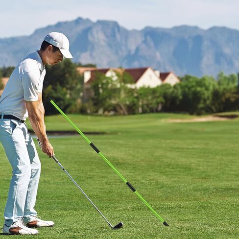 Golf Alignment Rods 6 Pcs 48 Inch Foldable Alignment Rods, Golf Alignment Aid Practice Rods Golf Alignment Rods Training Aid for Aiming, Putting, Posture Corrector, Portable Golf Training Tool in Saudi Arabia