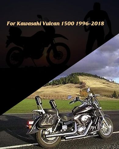 وسادة مسند ظهر خلفي للركاب قابلة للفصل مع رف أمتعة مناسب لكاواساكي فولكان 1500 1996-2018 in Kuwait