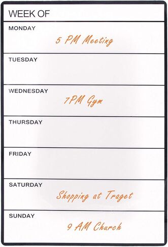 Dry Erase Board Refrigerator Whiteboard Wall Sticker Easy Removable Non Magnetic - Marker Board Sheets Easy Attached & Detached on Glass Without Glue - for Office Restaurant Simple Memo in Saudi Arabia