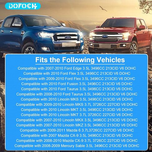 مجموعة سلسلة التوقيت مع مضخة مياه متوافقة مع 2007-2010 Ford Mercury 3.5L Lincoln Mazda 3.7L DOHC استبدال # AT4Z-6306-A، 7T4Z-6256-A in Kuwait