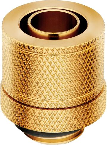 Corsair Hydro X Series, XF Compression 10/13 mm (3/8" or 1/2") ID/OD Fittings, Four Pack (G1/4 Inch BSPP Port Threads, Solid Brass Durability, Compatible with Additional Hydro X Adapters) Gold in Saudi Arabia