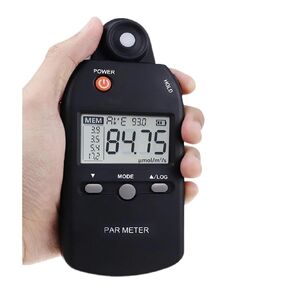 Light Meters, PAR Meter Lux Meter PPFD Sensor Full-Spectrum User-Friendly Record Function Indoor Outdoor Plant Light Meter