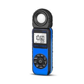 Light Meters, Compact Digital Lux Meter, 3999 Counts Bar Graph Display, SIL Light Filtering Diode Transducers for Plant Growth Monitoring(Blue)