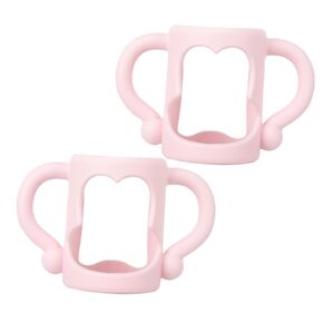 2pcs Milk Bottle Handles Removable Comfortable Grip for Easy Transition to Cup Supplies and Flexible Design for Little Hands