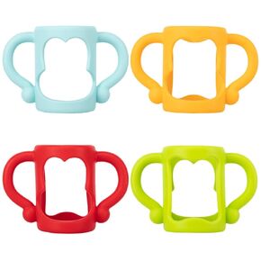 4pcs Silicone Bottle Handles Grip for Bottles Easy to Hold Comfortable Silicone Material