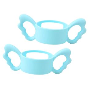 2Pcs Silicone Bottle Handles Ergonomic Grips for Easy Feeding Compatible with Bottles Easy to Clean for Newborns
