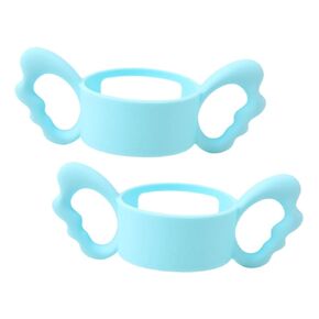 2Pcs Silicone Bottle Handles Ergonomic Non Slip Grip for Easy Feeding Bottle Fedding Supplies for Learning to Hold