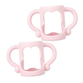 2pcs Bottle Handles Ergonomic Bottle Grip for Easy Holding Lightweight Removable for Parents Convenient Accessory for Feeding