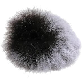 Soft Artifical Furry Wind Muff Windshield for Sony ZV1 VLOG Microphones Windproof Cover Improve Recording Experience, Approx.5x5cm, As Pictures Shows