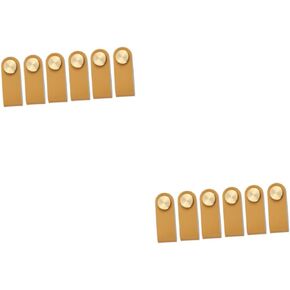 ARTIBETTER 6pcs Vintage Style Leather Cabinet Door Pull Handles for Wardrobe Dresser and Drawer Easy to Install for Home Decor and Office Use Beautiful Ginger Design
