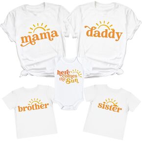 Comes The Sun Shirt, First Trip Around The Sun, One Birthday Baby Infant Toddler T-Shirt, Boy Girl 1st Birthday Shirts Family Matching Outfits