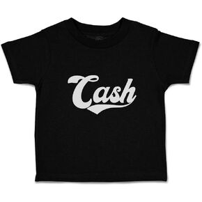 Toddler T-Shirt Letters Cash Money Cotton Coins Boy & Girl Clothes Payment Baby Funny Tee Black Design Only 7T