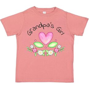 inktastic Grandpa's Girl- Heart Flowers Toddler T-Shirt