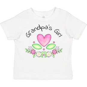 inktastic Grandpa's Girl- Heart Flowers Toddler T-Shirt in Kuwait