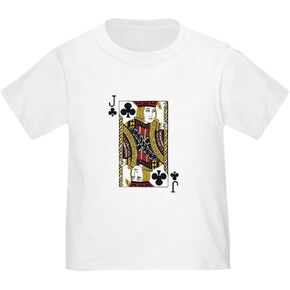 CafePress Jack of Clubs Toddler T Shirt Cute Toddler Graphic Tee, 100% Cotton