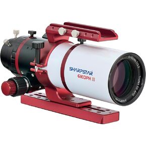 SharpStar 61EDPH III ، 61 مم ، طول بؤري 360 مم ، زجاجان إد ، ثلاثي الهواء أعلى لأداء التصوير الممتاز المحسن مع اللون الأحمر والأبيض الكلاسيكي