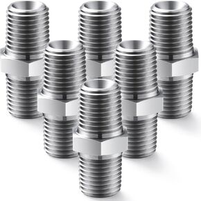 Zonon 6 Pack airless paint sprayer hose 1/4" x 1/4" Airless Sprayer Hose Connectors 1/4" x 1/4" Hose Fitting for Connecting 1/4" Airless Paint Sprayer Hoses