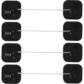 Fridge Lock for Kids Adults, Refrigerator Locks with Combination, for Closet, Cabinets, Drawers, Easy Install No Keys Needed (2Pack)