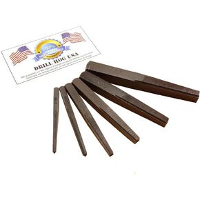 Drill Hog USA 6 Pc Square Easy Out Set Straight Screw Extractor