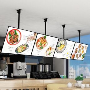 Ultra-Thin Snap-in Frame LED Light Box, Illuminated Poster Display, LED Backlit Menu Board Shop Decorative Wall Billboards(5PCS 60x40cm (24x16inches))